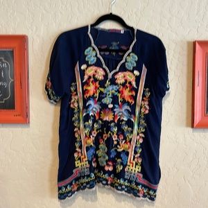 Johnny Was shirt sleeved top